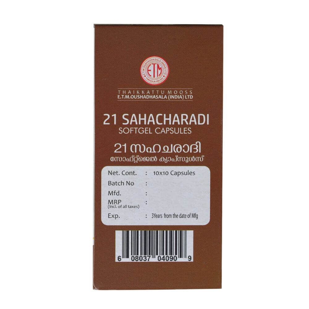 21 Sahacharadi – E.T.M Oushadhasala (India) LTD